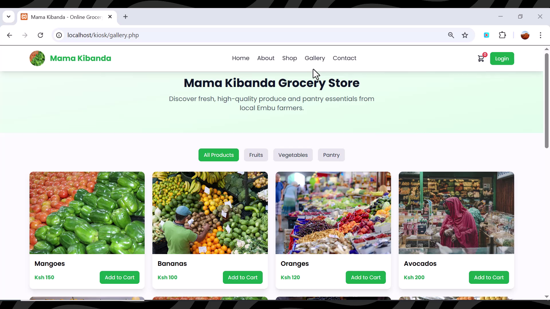 Advanced Online Grocery Store Website PHP, Tailwind CSS, Javascript 