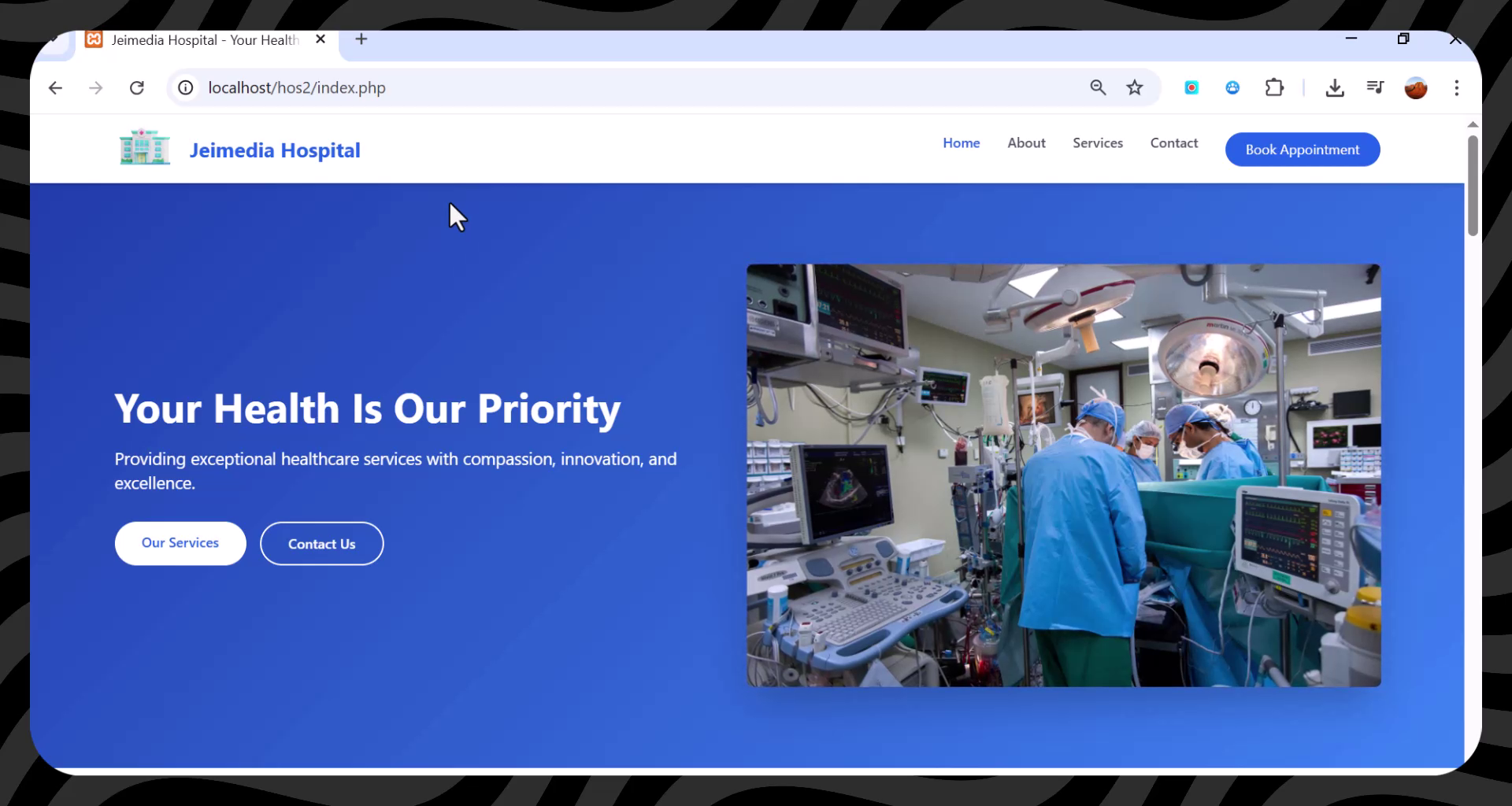 Hospital Website