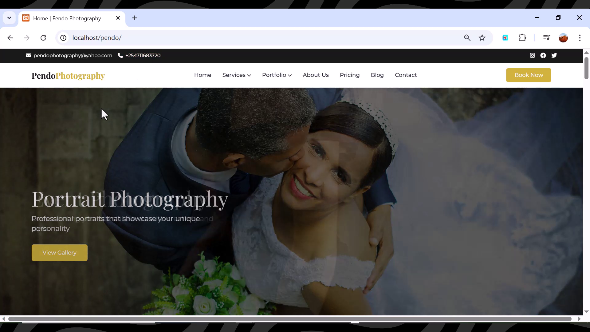 Advanced Photography Website PHP, JS,HTML, CSS 
